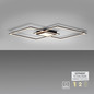 Preview: JUST LIGHT ASMIN LED Deckenleuchte Warmweiss 45W schwarz 14695-18