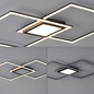 Preview: JUST LIGHT ASMIN LED Deckenleuchte Warmweiss 45W schwarz 14695-18