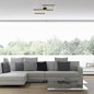 Preview: JUST LIGHT IVEN LED Deckenleuchte Warmweiss 20W schwarz 14708-18