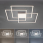 Preview: JUST LIGHT ASMIN LED Deckenleuchte CCT Dimmbar 21W 4-fach stahl 14713-55