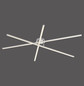 Preview: JUST LIGHT SIMON LED Deckenleuchte Warmweiss 16W stahl 14727-55