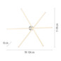 Preview: JUST LIGHT SIMON LED Deckenleuchte Warmweiss 16W stahl 14727-55