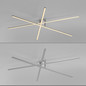 Preview: JUST LIGHT SIMON LED Deckenleuchte Warmweiss 16W stahl 14727-55