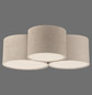 Preview: JUST LIGHT DURO Deckenleuchte E27 max. 10W 3-fach sand 14890-39