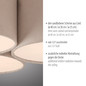 Preview: JUST LIGHT DURO Deckenleuchte E27 max. 10W 3-fach sand 14890-39