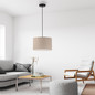Preview: JUST LIGHT DURO Pendelleuchte E27 max. 10W sand 14892-39