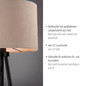 Preview: JUST LIGHT DURO Stehleuchte E27 max. 10W sand 14894-39
