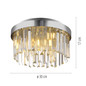 Preview: JUST LIGHT KULUNKA Kronleuchter G9 max. 5W 4-fach chrom 15048-17