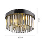 Preview: JUST LIGHT KULUNKA Kronleuchter G9 max. 5W 4-fach schwarz 15048-18