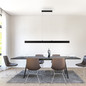 Preview: JUST LIGHT DRITTO LED Pendelleuchte Warmweiss 25W schwarz 15061-18