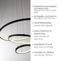 Preview: JUST LIGHT CERCHI LED Pendelleuchte Warmweiss 45W schwarz 15070-18