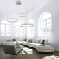 Preview: JUST LIGHT LILLUTI LED Pendelleuchte Warmweiss Dimmbar 52W 2-fach stahl 15156-55