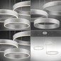 Preview: JUST LIGHT LILLUTI LED Pendelleuchte Warmweiss Dimmbar 52W 2-fach stahl 15156-55