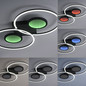 Preview: JUST LIGHT TUNEL LED Deckenleuchte CCT Dimmbar 35,8W 2-fach schwarz 15160-18