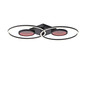 Preview: JUST LIGHT TUNEL LED Deckenleuchte CCT Dimmbar 35,8W 2-fach schwarz 15160-18