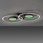 Preview: JUST LIGHT TUNEL LED Deckenleuchte CCT Dimmbar 35,8W 2-fach schwarz 15160-18