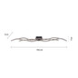 Preview: JUST LIGHT WAVE LED Deckenleuchte Warmweiss 29,5W 3-fach schwarz 15167-18