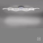 Preview: JUST LIGHT WAVE LED Deckenleuchte Warmweiss 29,5W 3-fach stahl 15167-55