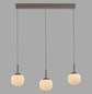 Preview: JUST LIGHT NAMI LED Pendelleuchte Warmweiss Dimmbar 15W 3-fach sand 15177-39