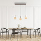 Preview: JUST LIGHT NAMI LED Pendelleuchte Warmweiss Dimmbar 15W 3-fach sand 15177-39
