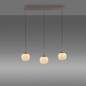 Preview: JUST LIGHT NAMI LED Pendelleuchte Warmweiss Dimmbar 15W 3-fach sand 15177-39
