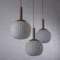 Preview: JUST LIGHT NAMI LED Pendelleuchte Warmweiss Dimmbar 15W 3-fach sand 15177-39