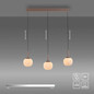 Preview: JUST LIGHT NAMI LED Pendelleuchte Warmweiss Dimmbar 15W 3-fach sand 15177-39