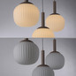 Preview: JUST LIGHT NAMI LED Pendelleuchte Warmweiss Dimmbar 15W 3-fach sand 15177-39