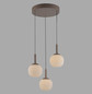 Preview: JUST LIGHT NAMI LED Pendelleuchte Warmweiss Dimmbar 15W 3-fach sand 15178-39