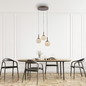 Preview: JUST LIGHT NAMI LED Pendelleuchte Warmweiss Dimmbar 15W 3-fach sand 15178-39