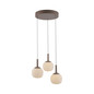 Preview: JUST LIGHT NAMI LED Pendelleuchte Warmweiss Dimmbar 15W 3-fach sand 15178-39