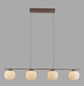 Preview: JUST LIGHT NAMI LED Pendelleuchte Warmweiss Dimmbar 20W 4-fach sand 15179-39