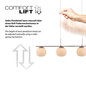 Preview: JUST LIGHT NAMI LED Pendelleuchte Warmweiss Dimmbar 20W 4-fach sand 15179-39