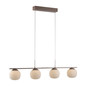 Preview: JUST LIGHT NAMI LED Pendelleuchte Warmweiss Dimmbar 20W 4-fach sand 15179-39