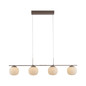 Preview: JUST LIGHT NAMI LED Pendelleuchte Warmweiss Dimmbar 20W 4-fach sand 15179-39