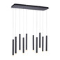 Preview: JUST LIGHT BRUNO LED Pendelleuchte Warmweiss 48W 10-fach schwarz 15206-18