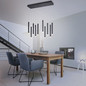 Preview: JUST LIGHT BRUNO LED Pendelleuchte Warmweiss 48W 10-fach schwarz 15206-18