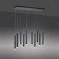 Preview: JUST LIGHT BRUNO LED Pendelleuchte Warmweiss 48W 10-fach schwarz 15206-18