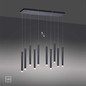 Preview: JUST LIGHT BRUNO LED Pendelleuchte Warmweiss 48W 10-fach schwarz 15206-18
