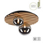 Preview: JUST LIGHT GERDA STIKA Deckenleuchte G9 max. 5W 2-fach Holz-natur 15208-79