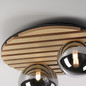 Preview: JUST LIGHT GERDA STIKA Deckenleuchte G9 max. 5W 2-fach Holz-natur 15208-79