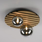 Preview: JUST LIGHT GERDA STIKA Deckenleuchte G9 max. 5W 2-fach Holz-natur 15208-79