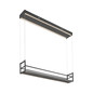 Preview: JUST LIGHT SONTURA LED Pendelleuchte Warmweiss 35W 2-fach schwarz 15248-18