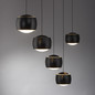 Preview: JUST LIGHT BALLINI LED Pendelleuchte Warmweiss Dimmbar 26W 5-fach schwarz 15262-18