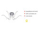 Preview: JUST LIGHT VALERIE LED Deckenleuchte Warmweiss 27W 6-fach chrom 15342-17