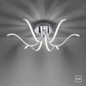 Preview: JUST LIGHT VALERIE LED Deckenleuchte Warmweiss 27W 6-fach chrom 15342-17
