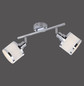 Preview: JUST LIGHT ACCOR Deckenleuchte E14 max. 25W 2-fach chrom 15372-17