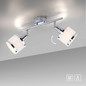 Preview: JUST LIGHT ACCOR Deckenleuchte E14 max. 25W 2-fach chrom 15372-17