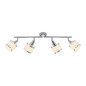 Preview: JUST LIGHT ACCOR Deckenleuchte E14 max. 25W 4-fach chrom 15374-17