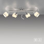 Preview: JUST LIGHT ACCOR Deckenleuchte E14 max. 25W 4-fach chrom 15374-17